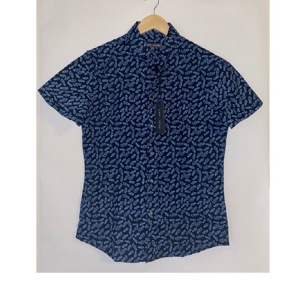 Slate and Stone Blue Collar Shirt - Picture 3 of 7